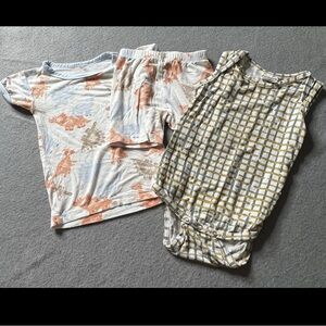 Bamboo Lot Bundle Milkberry Spearmint Love Boys 12-18 Months 3 Pcs Dinosaur Blue